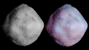 Simulated cratering and topography are overlaid on radar imagery of asteroid 1999 RQ36. (Image: NASA/GSFC/UA/Mike Nolan-Arecibo Observatory/Bob Gaskell-Planetary Science Institute) Simulated cratering and topography are overlaid on radar imagery of asteroid 1999 RQ36. (Image: NASA/GSFC/UA/Mike Nolan-Arecibo Observatory/Bob Gaskell-Planetary Science Institute)